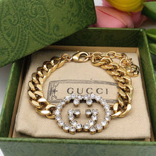 18K Gucci Interlocking G Diamond Chain Bracelet