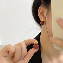 18K Triomphe Red Earrings