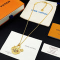 18K Louis Vintage Lock Gold Necklace