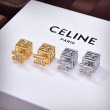 18K Triomphe Dice Pendant Earrings