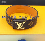 18K Louis Leather Bracelet