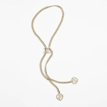 18K CHANEL CC Heart Chain Necklace