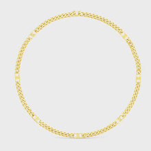 18K Celine Triomphe Gourmette Chain Necklace