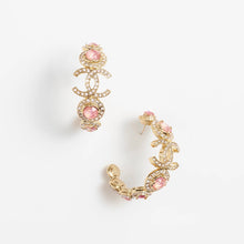 18k CHANEL CC Flowers Earrings