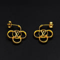 18K Louis Hollow Gold Earrings