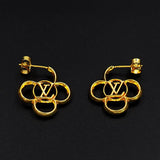 18K Louis Hollow Gold Earrings