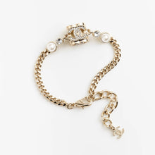 18K CC Square Pearl Chain Necklace