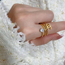 18K CC Vintage Pearl Ring