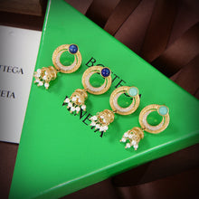 18K BV Circle Diamonds Earrings