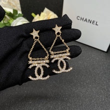 18K CC Star Earrings