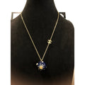 18K CC Blue Gold Ball Necklace