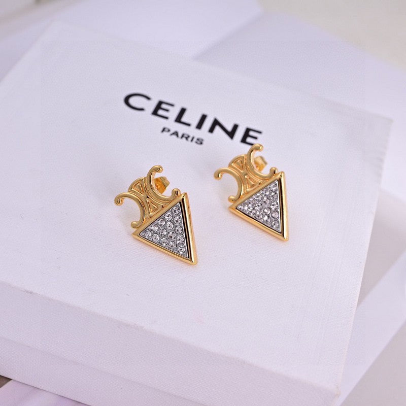 18K CE Coeur Diamond Earrings