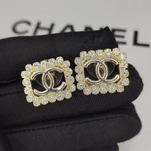 18K CHANEL CC Diamonds Earrings