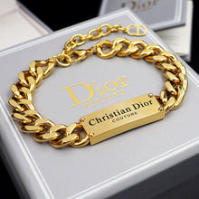 18K CD Chain Link Bracelet