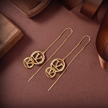 18K Vlogo Long Earrings