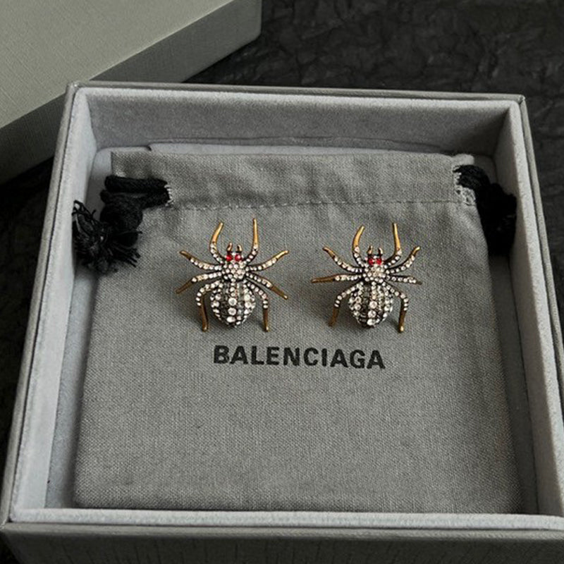 18K BB Spider Diamond Earrings