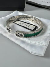 Double G Interlocking G Bangle Wide Bracelet