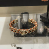 18K CC 26C Brown Open Cuff Bracelet