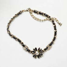 18K CHANEL Black Daisy Necklace
