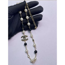 18K CC Black & White Pearls Necklace