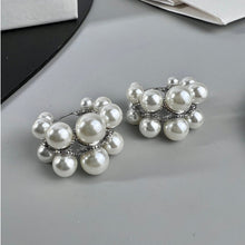 18K Triomphe Two-Rows Pearl Earrings