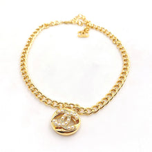 18K CC Diamond Chain Necklace