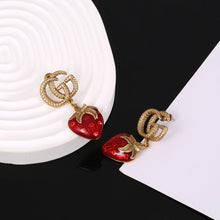 18K Double G Strawberry Earrings