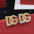 18K DG Diamond Gold Earrings