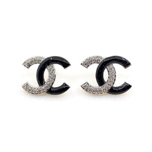 18K CHANEL CC Black Diamonds Earrings