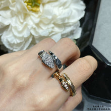 18K BV Serpenti Viper Head Diamond Ring