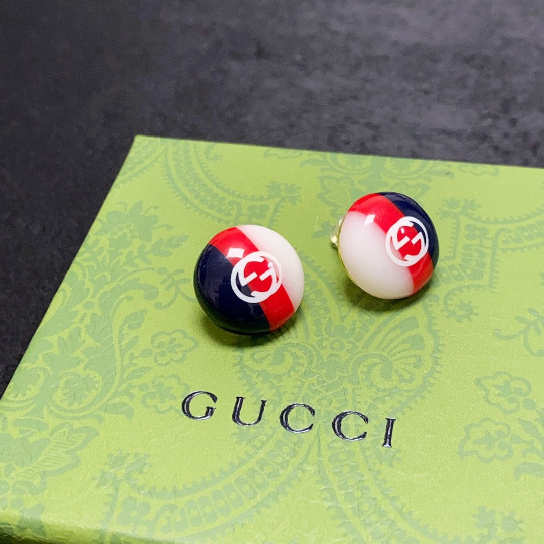 18K Double G Color Earrings