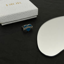 18K CD Blue Heart Ring