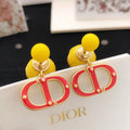 18K CD Tribales Red Earrings