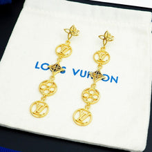 18K Louis Lace Long Earrings