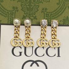 18K GUCCI GG Chain Earrings