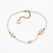 18K CHANEL CC Pearl Chain Necklace
