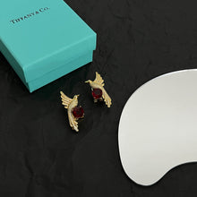 18K T Bird Diamonds Earrings