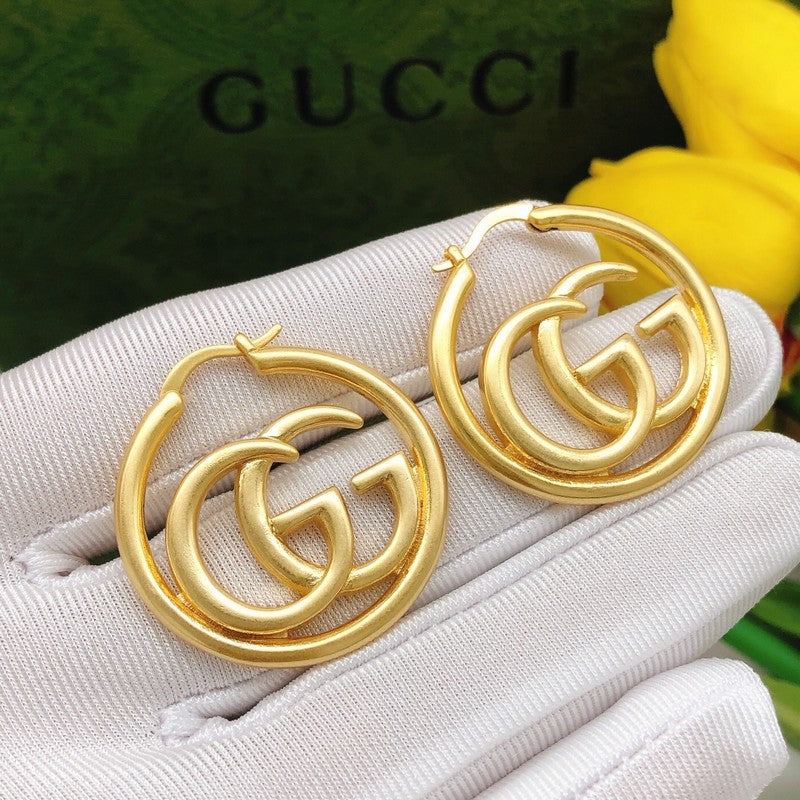 18K GG Big Gold Earrings