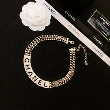 18K CC White Logo Choker Necklace