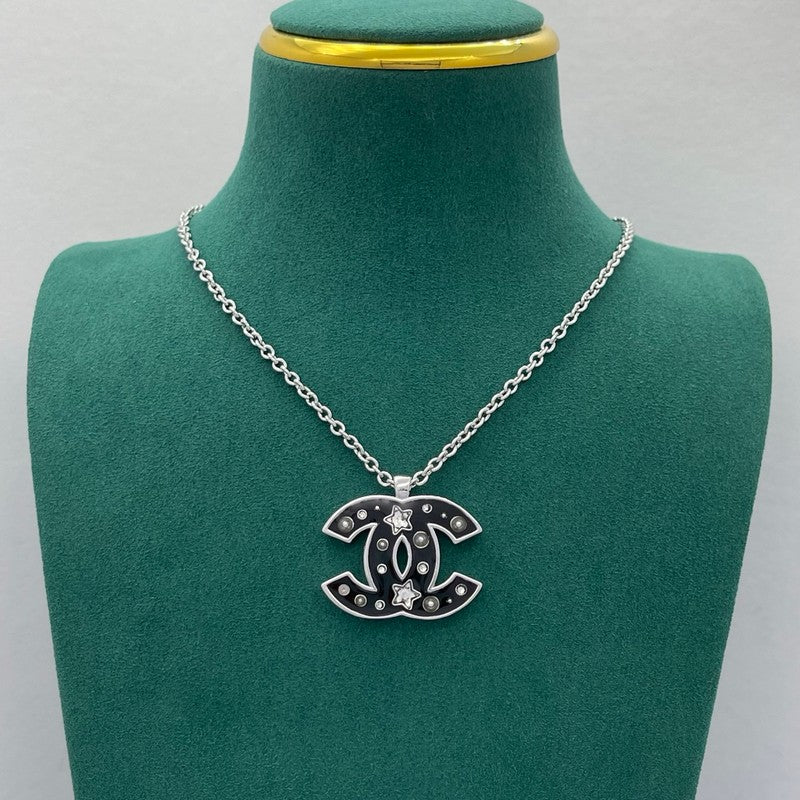18K CC Black Star Gold Necklace