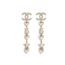 18K CC No.5 Long Earrings