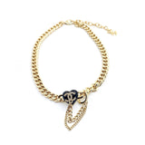 18K CHANEL CC Black Choker Necklace
