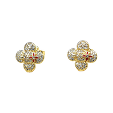 18k Louis Vivienne Diamond Earrings