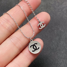 18K CC Round Logo Necklace