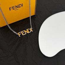 18K F Script Necklace