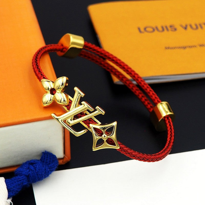 18K Louis Monogram Red Gold Bracelet