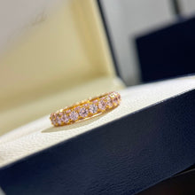 18K T Pink Crystal Ring