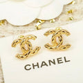 18K CC Gold Earrings