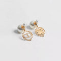 18K CD Tribales Pearl Gold Earrings