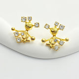18K Louis Diamond Earrings